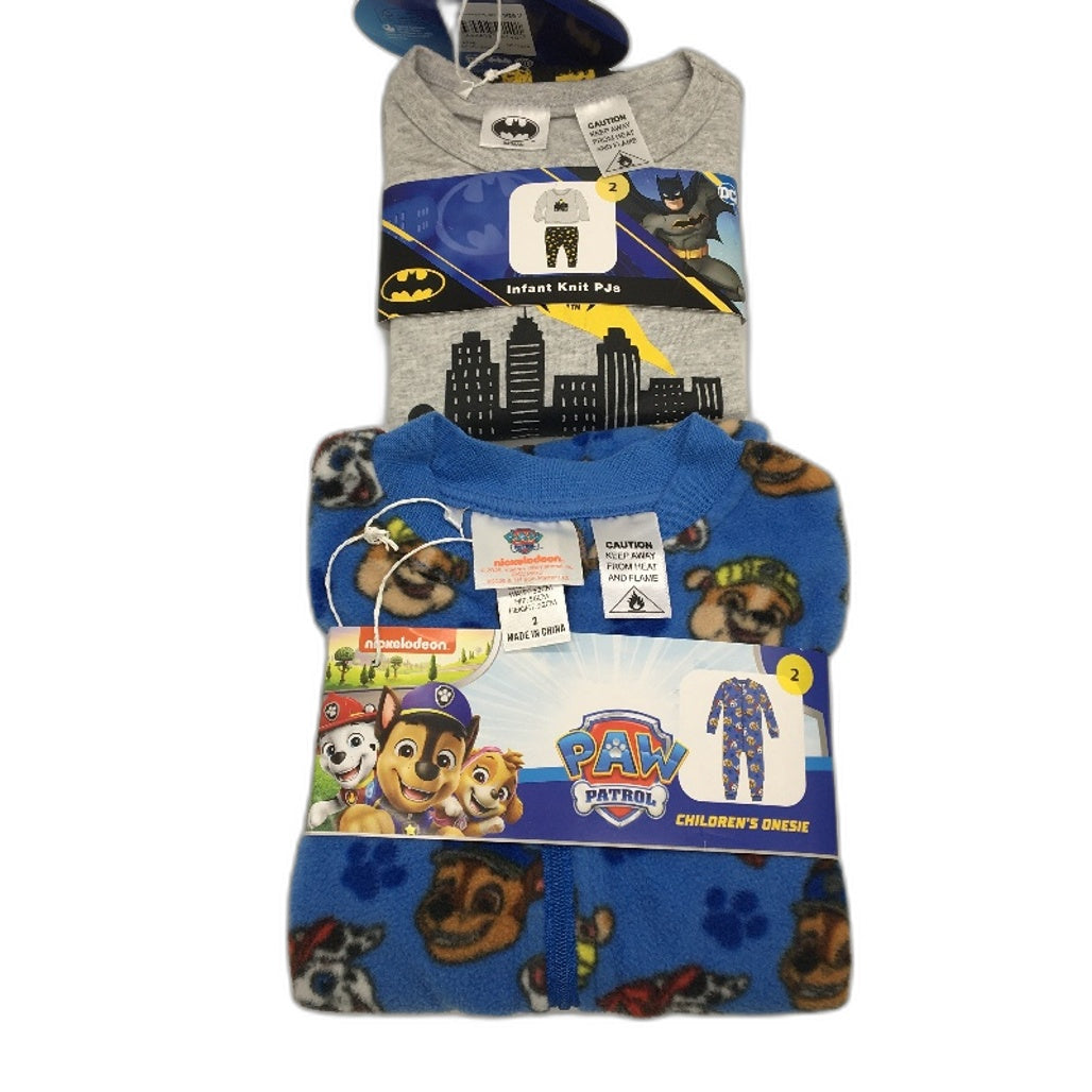 Marvel Spider-Man BatMan & Paw Patrol Kids Mix Clothing Pack Unisex Size 2 NEW