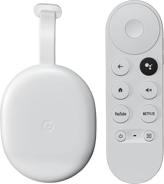 Chromecast with Google TV HD Smart TV Streamer in Snow White UK Plug DEMO