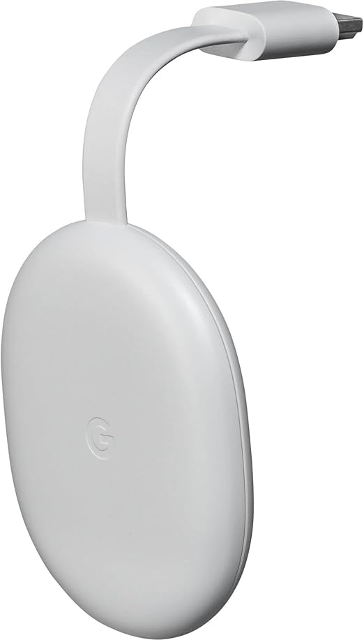 Chromecast with Google TV HD Smart TV Streamer in Snow White UK Plug DEMO