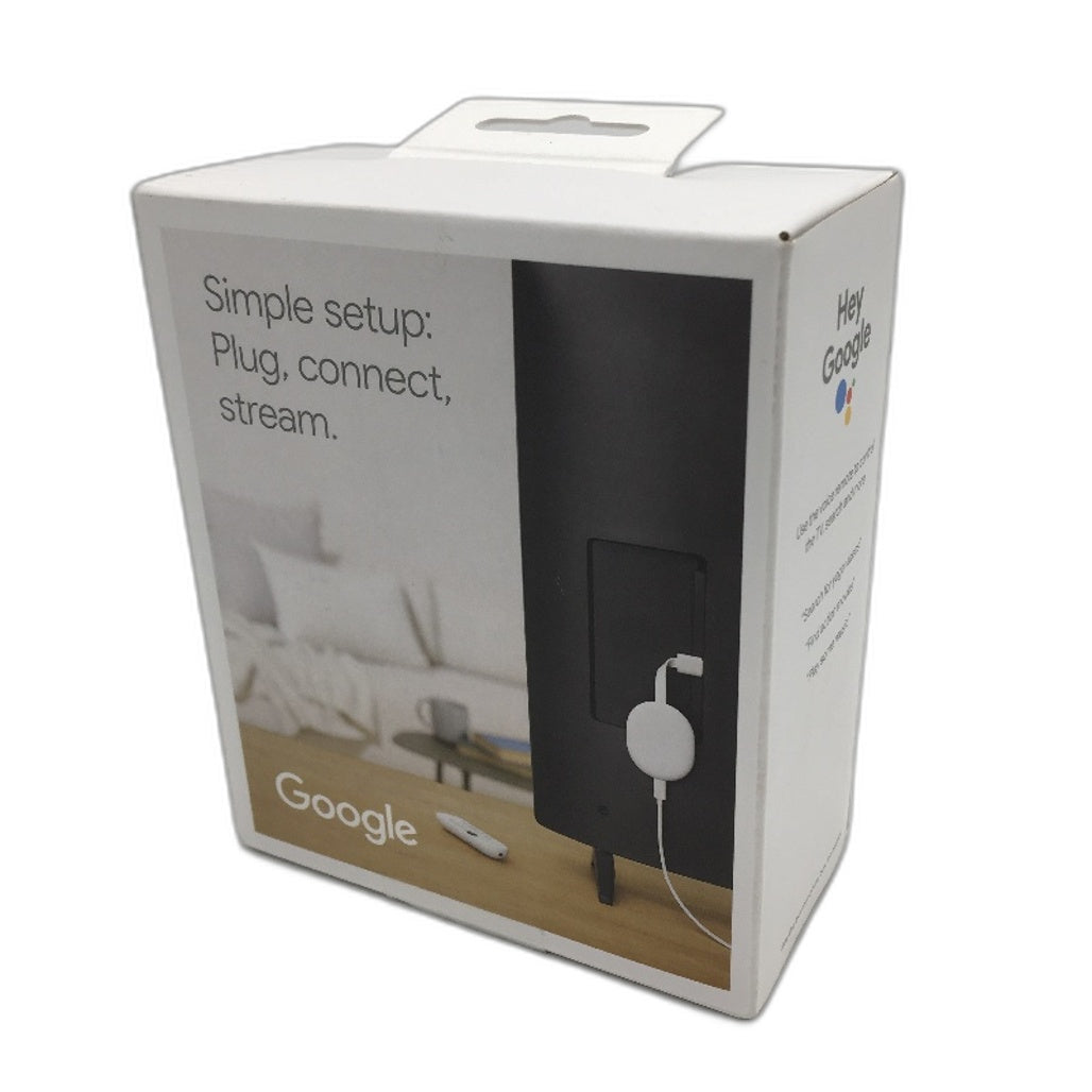 Chromecast with Google TV HD Smart TV Streamer in Snow White UK Plug DEMO