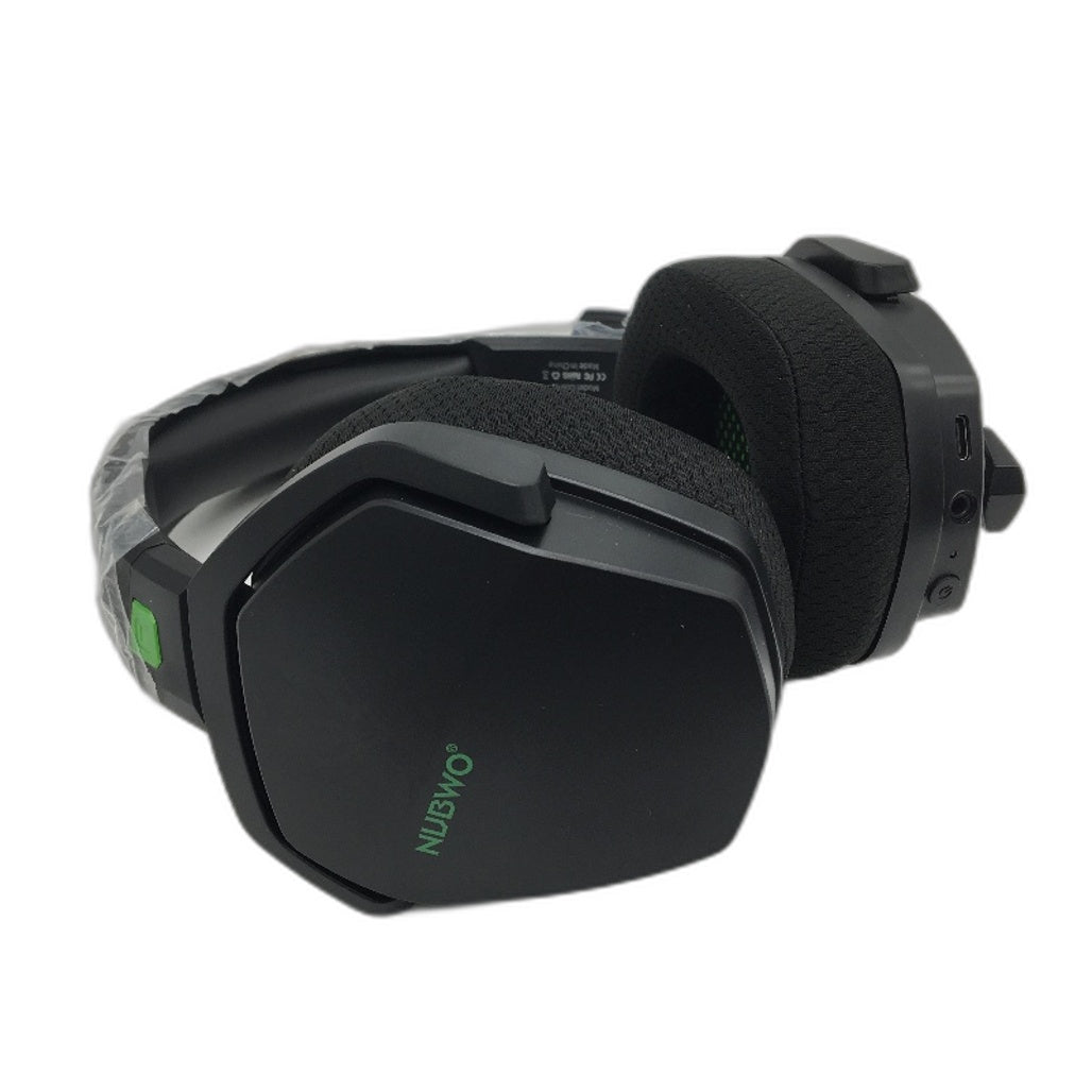 Nubwo G06 Dual Wireless Gaming Headset with Built in Mic in Black Green  NEW