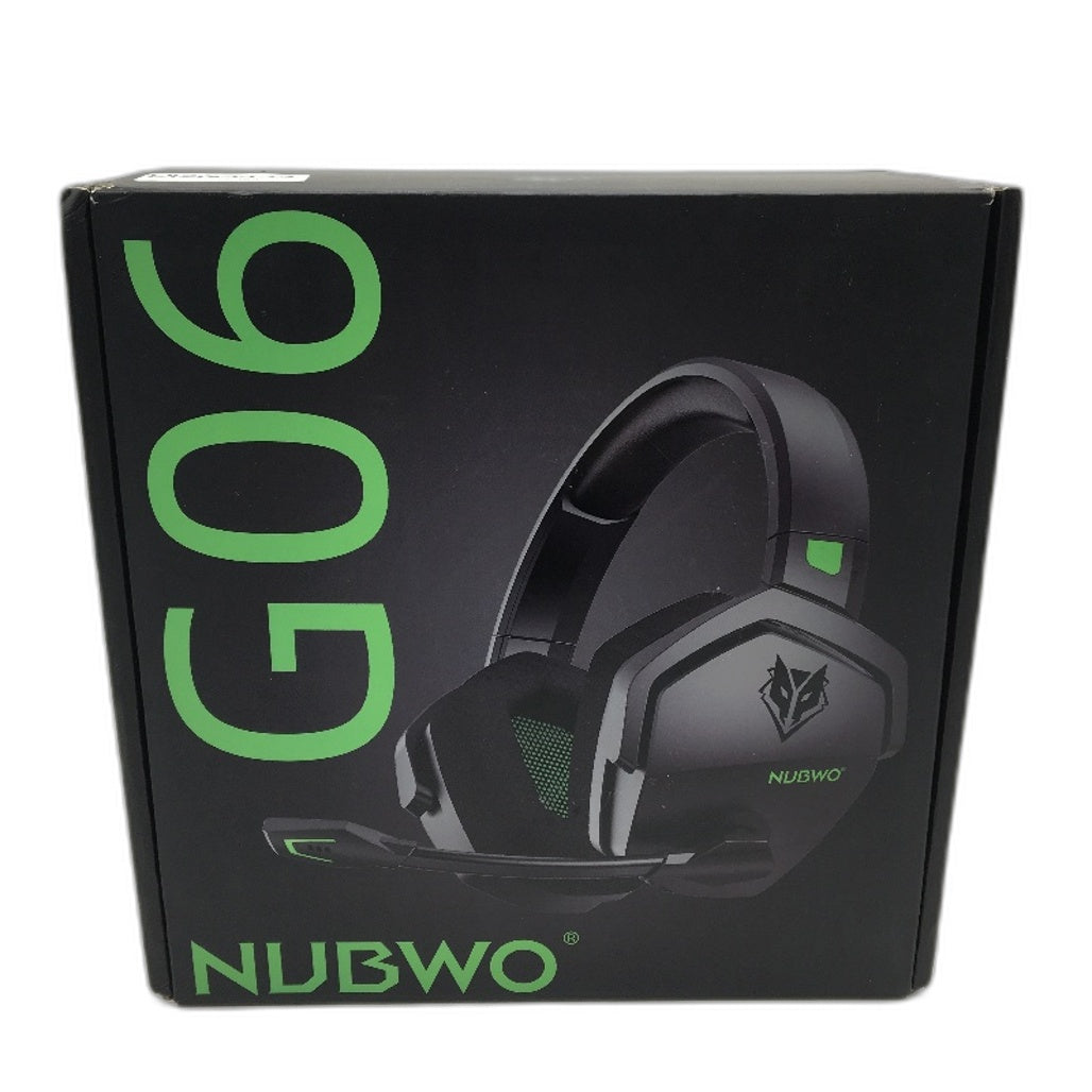 Nubwo G06 Dual Wireless Gaming Headset with Built in Mic in Black Green  NEW