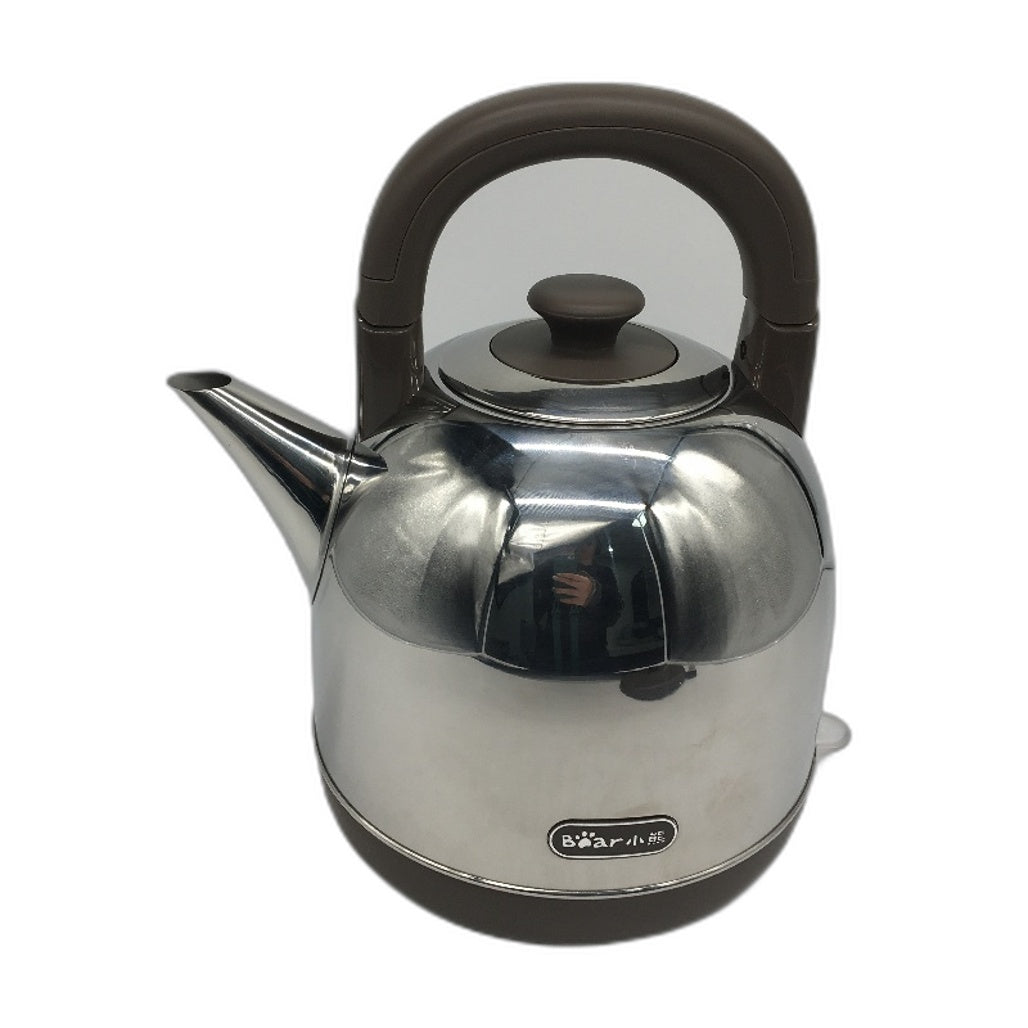 Bear 4L Large Capacity Retro Style Brown Electric Stainless Steel Kettle NEW