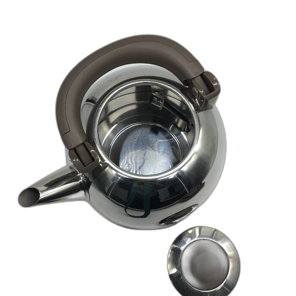 Bear 4L Large Capacity Retro Style Brown Electric Stainless Steel Kettle NEW