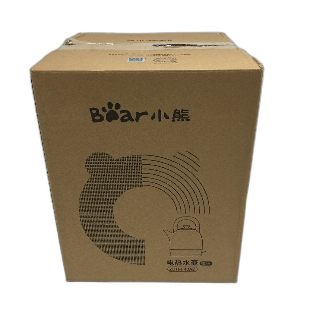 Bear 4L Large Capacity Retro Style Brown Electric Stainless Steel Kettle NEW