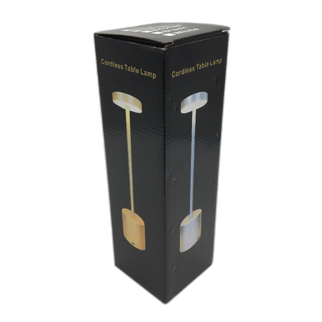 2 Pack Gold Cordless 5V-1A Dimming Touch Minimalist Table LED Lamp NEW