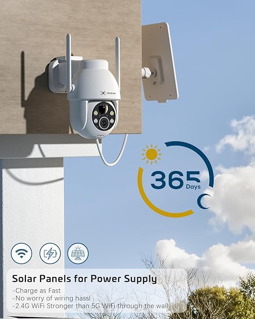 Cococam ZY-C2 2 Piece Solar Outdoor 2K QHD Wireless Security Camera DEMO