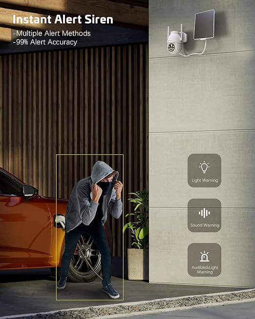 Cococam ZY-C2 2 Piece Solar Outdoor 2K QHD Wireless Security Camera DEMO