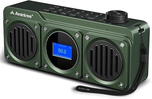 Avantree Boombyte 4 in 1 Portable Digital Radio Bluetooth Speaker in Green NEW