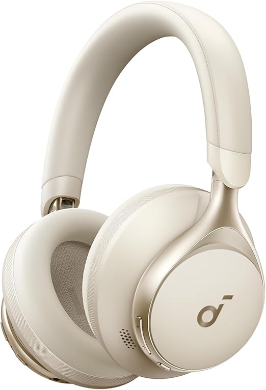 Soundcore by Anker Latte Cream Over Ear Noise Cancelling Headphones NEW