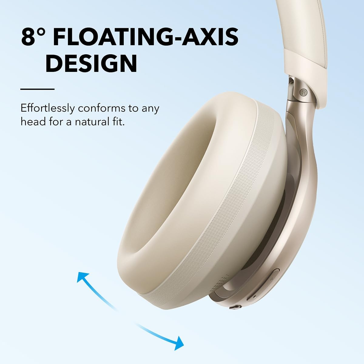Soundcore by Anker Latte Cream Over Ear Noise Cancelling Headphones NEW