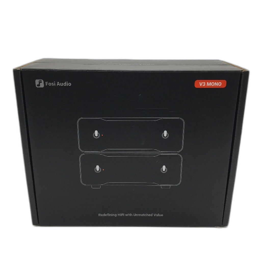 Fosi Audio V3 Mono 2 Pack HiFi RCA XLR Input Power Audio Amplifier NEW