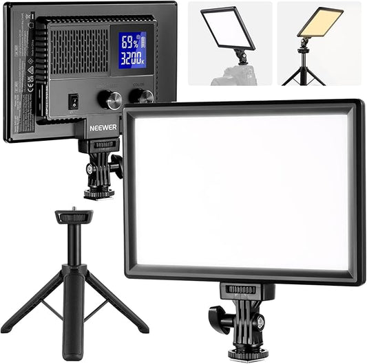 NEEWER NL-116AI 9 Inch 4000mAh LCD Display Soft Light for DSLR Cameras NEW