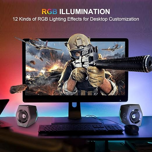 Hecate by Edifier G2000 White RGB Light Effect Desktop Gaming Speakers NEW