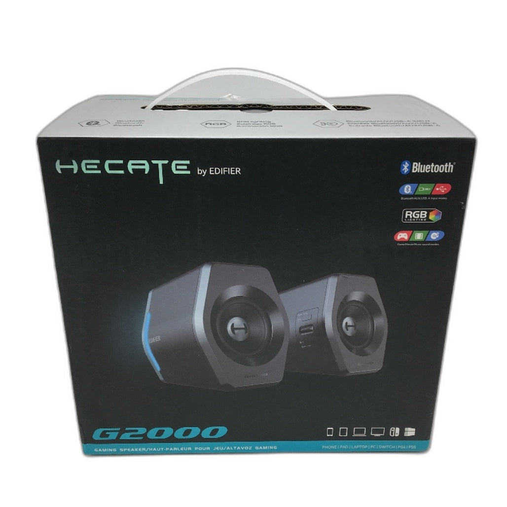 Hecate by Edifier G2000 White RGB Light Effect Desktop Gaming Speakers NEW
