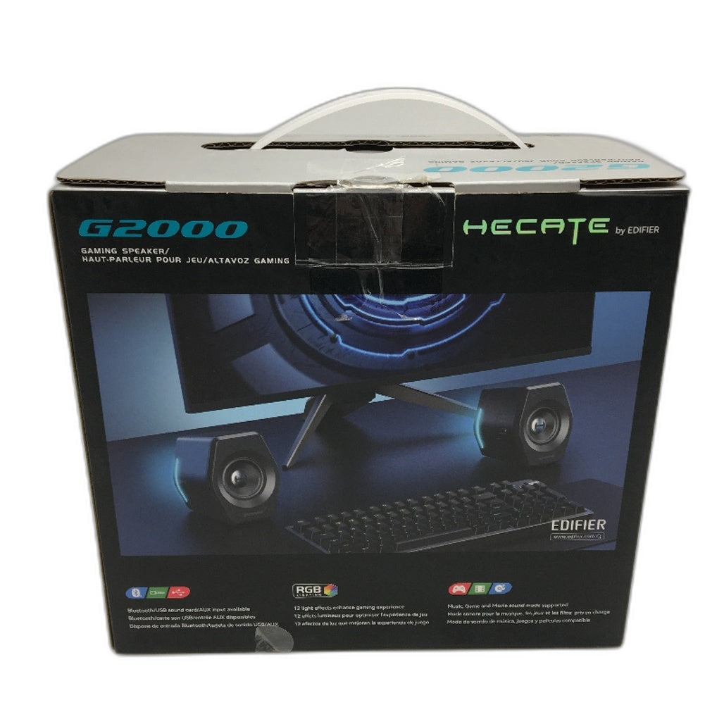 Hecate by Edifier G2000 White RGB Light Effect Desktop Gaming Speakers NEW