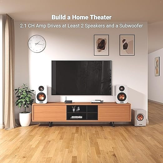 Fosi Audio BT30D Pro Mini Bluetooth Amplifier HiFi 2 Channel Subwoofer Amp DEMO