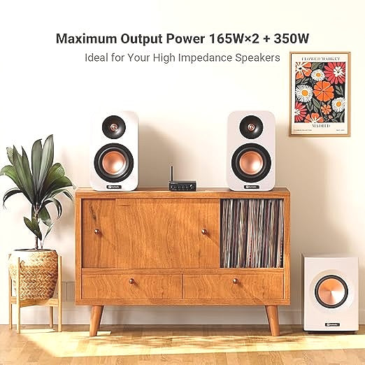 Fosi Audio BT30D Pro Mini Bluetooth Amplifier HiFi 2 Channel Subwoofer Amp DEMO