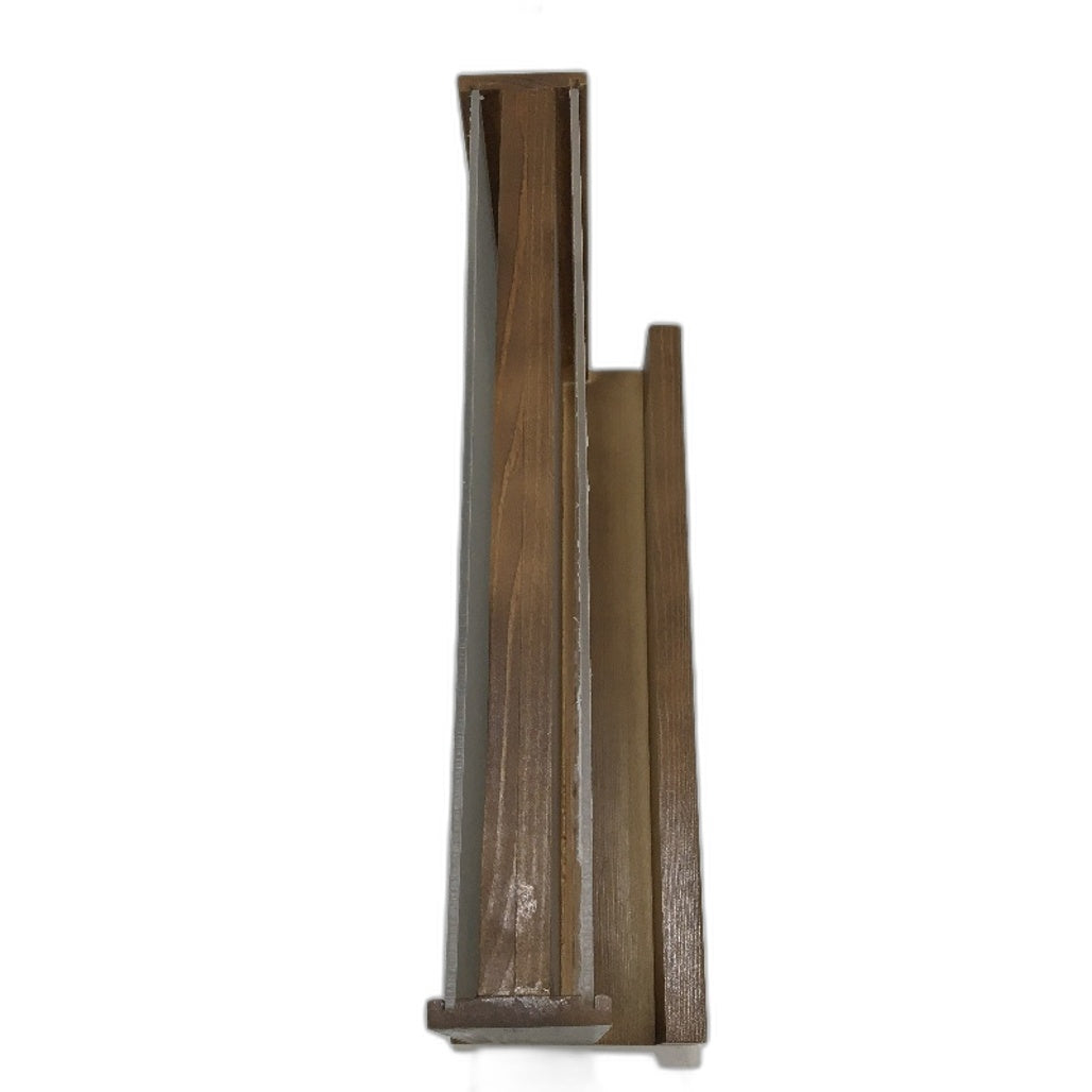 KISFAM Magnetic Wooden Knife Block Holder With Acrylic Protective Shield DEMO