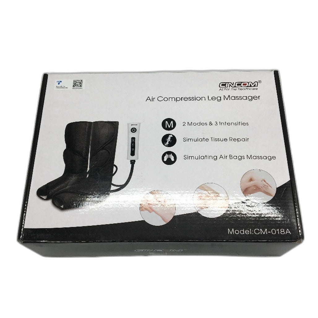 Cincom CM-018A 12W 2 Mode 3 Intensity Air Compression Leg Massager NEW