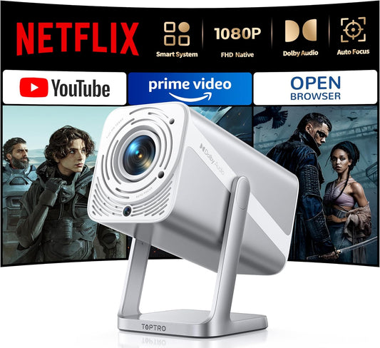 Toptro TP1 Dolby Audio 1080p 4k Support Bluetooth Smart Home Projector DEMO