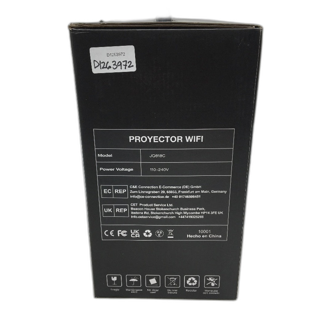 J818C Wifi and Bluetooth Support 1080p Video Home Theater Projector DEMO