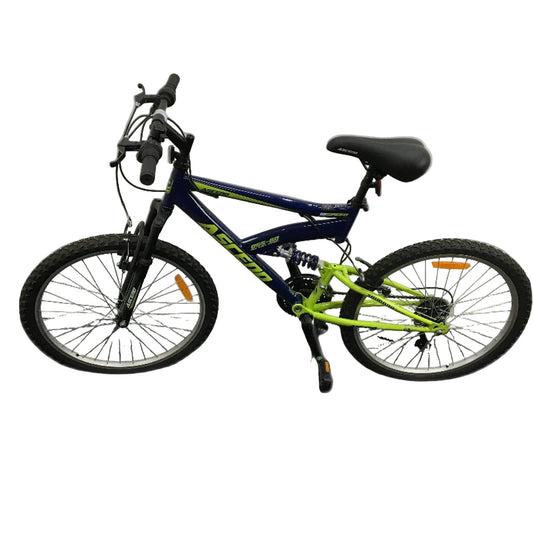 Ascend 60cm 18 Speed Shimano Alloy Rim Dual Suspension Blue Mountain Bike DEMO