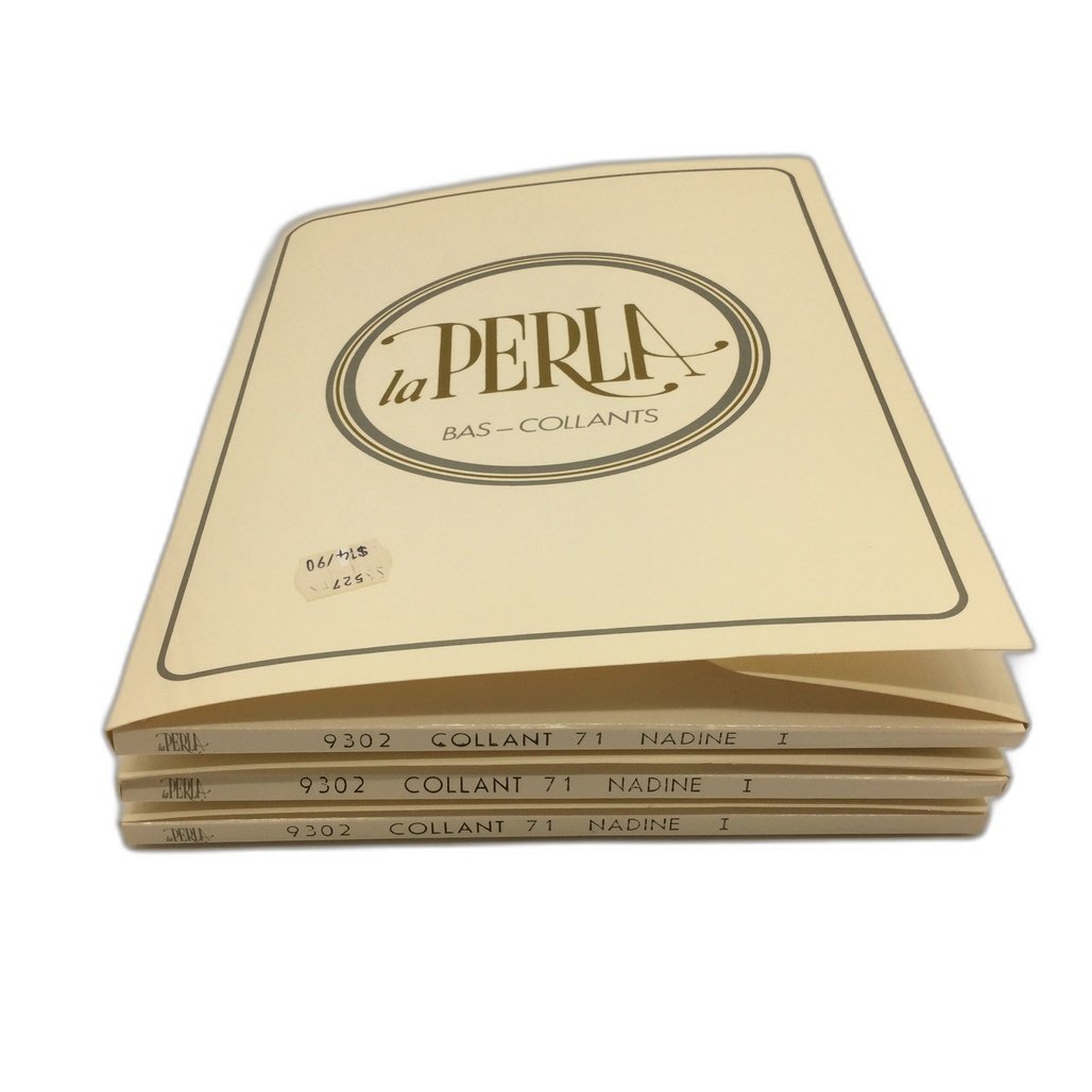 La Perla 3 Pce Light Brown Stockings Pantyhose Ladies Size Italy 1 NEW