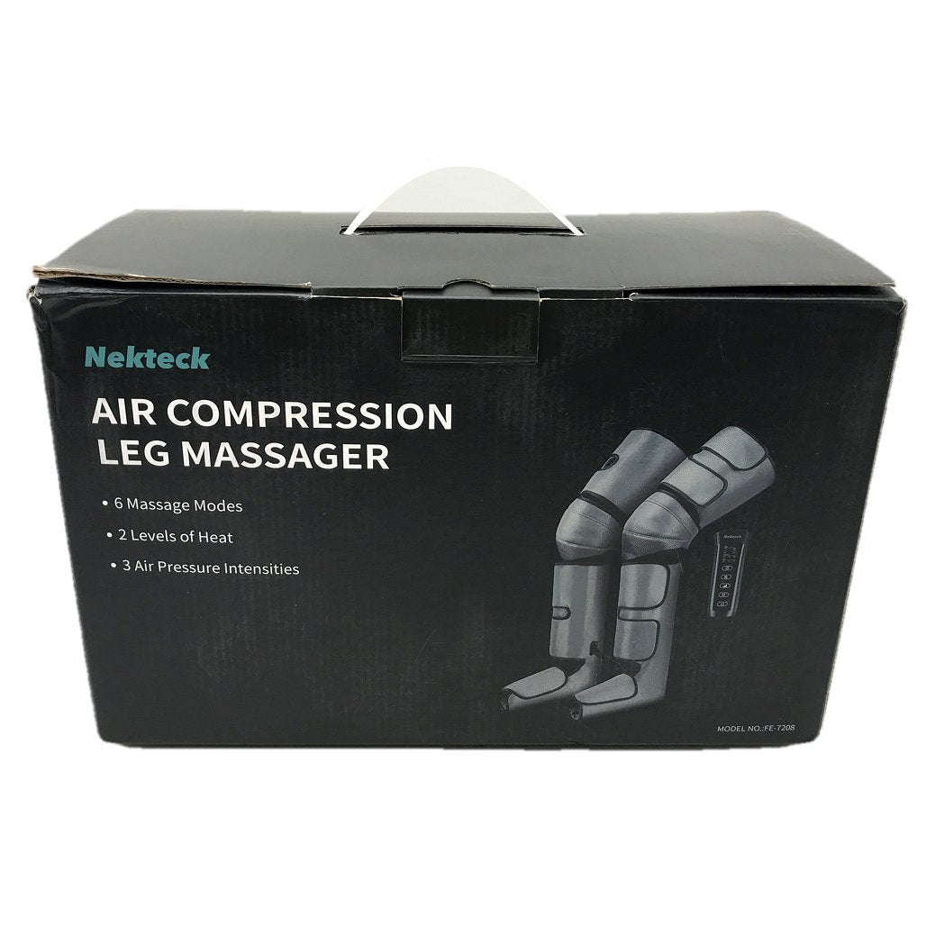 Nekteck FE-7208 6 Mode Air Compression Grey Adjustable Leg Massager NEW