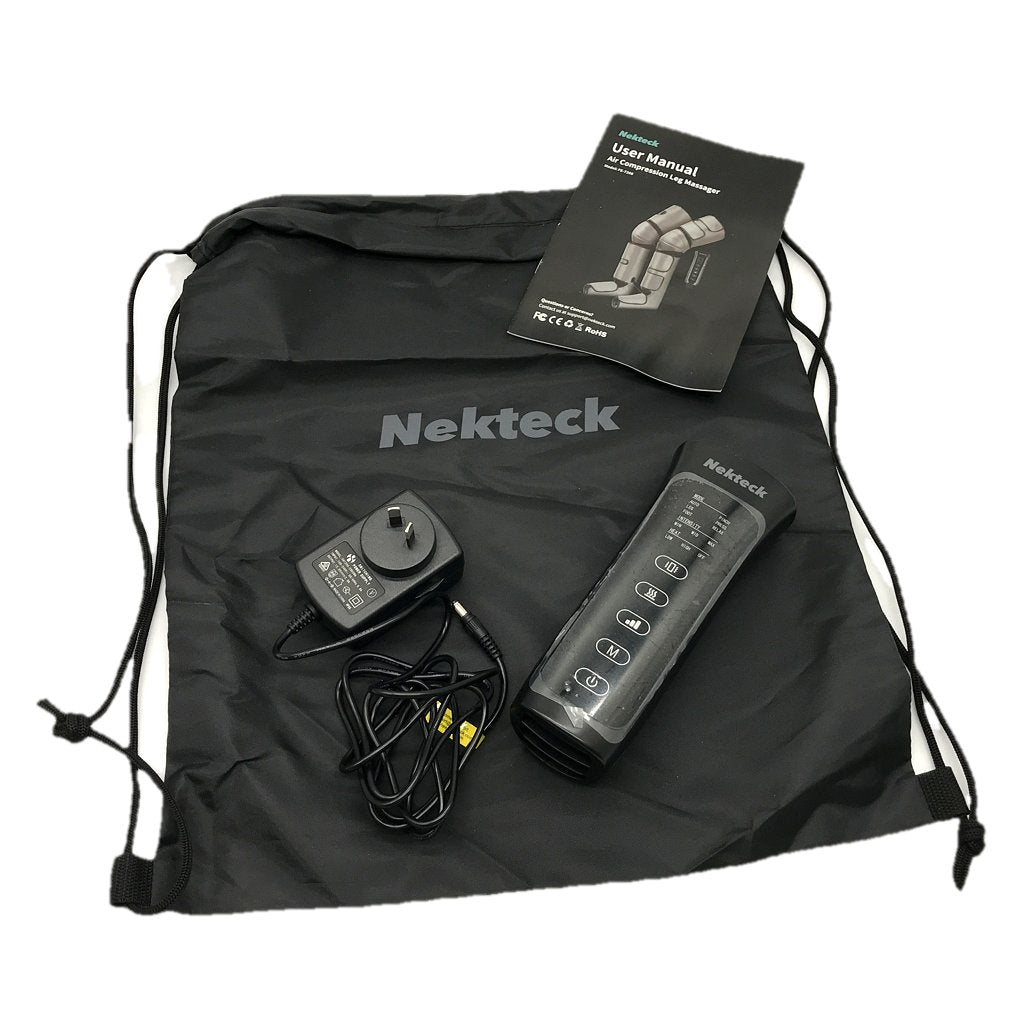 Nekteck FE-7208 6 Mode Air Compression Grey Adjustable Leg Massager NEW