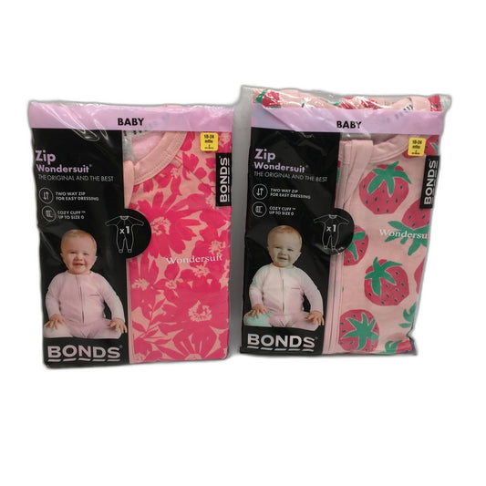 Bonds Wondersuits 2 Pce Pack 18-24Months Baby Boy Size 2 NEW