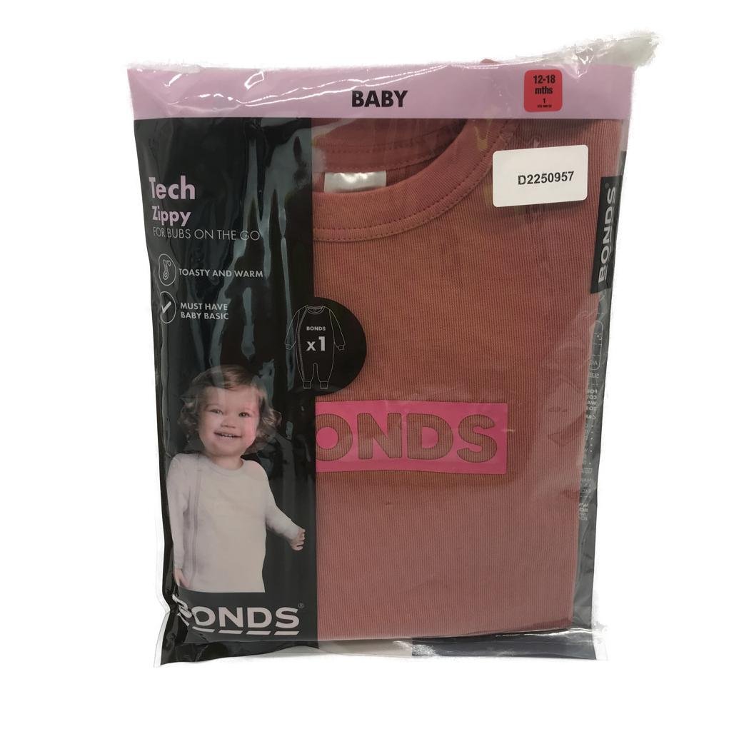 Bonds Baby Tech Zippy Bubs on the Go Romper 12-18Mnths Size 1 NEW