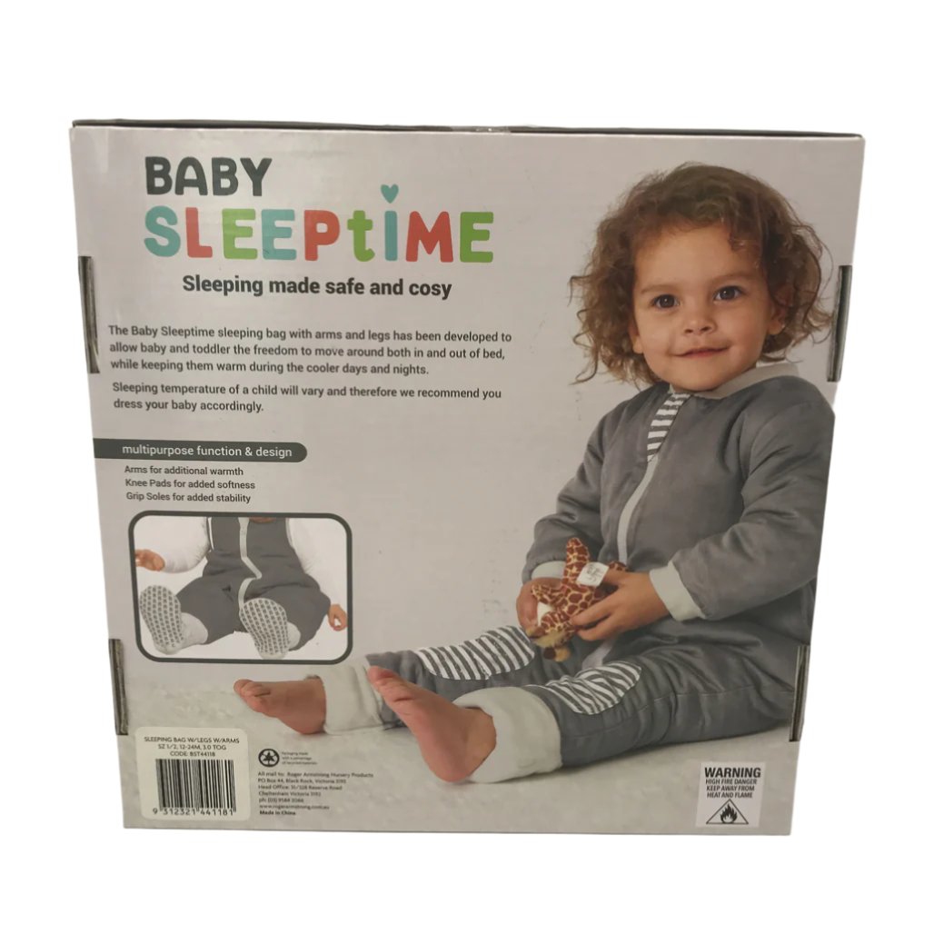 Baby Sleepytime Arms & Legs Sleepingbag Size 1-2 12-24Months NEW