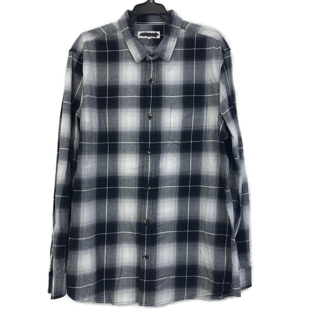 Jeanswest Black & White Check Plaid Long Sleeve Shirt Mens Size Large NEW