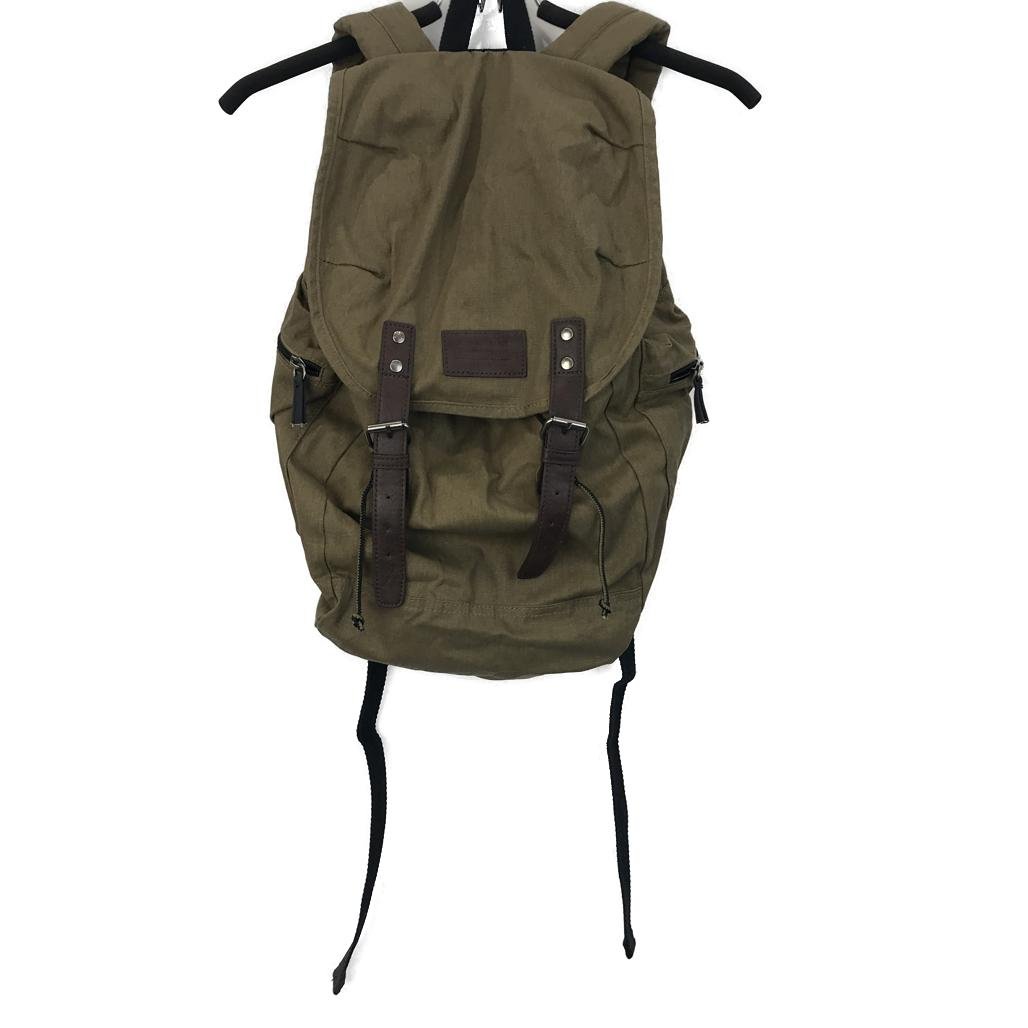 American Eagle Outfitters Mens Khaki Canvas Backpack NEW