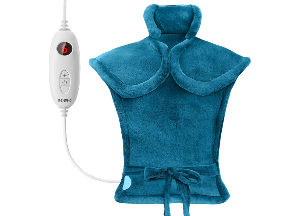 Renpho Neck & Shoulder Electric Heating Pad Blue Model: R-U008 NEW