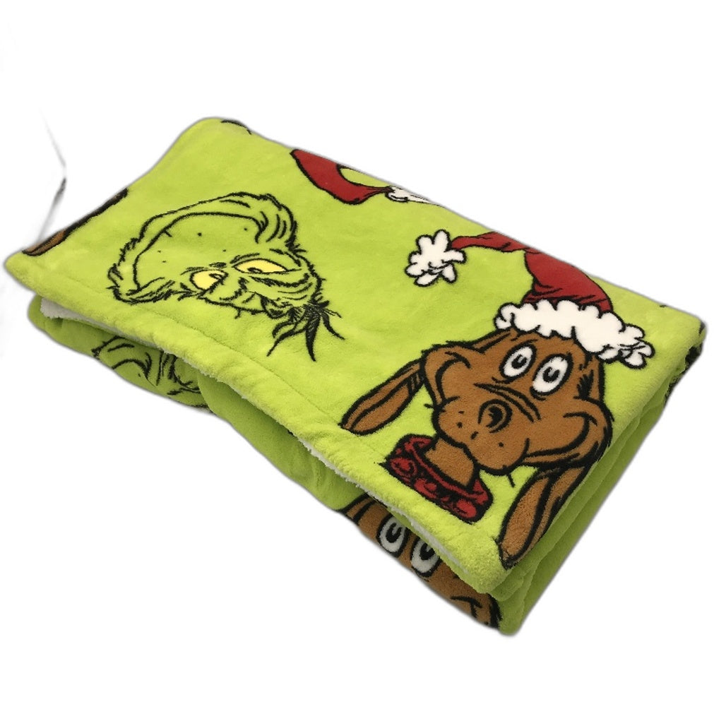 Super Soft Ultra Warm Grinch Chrismas Throw One Size NEW