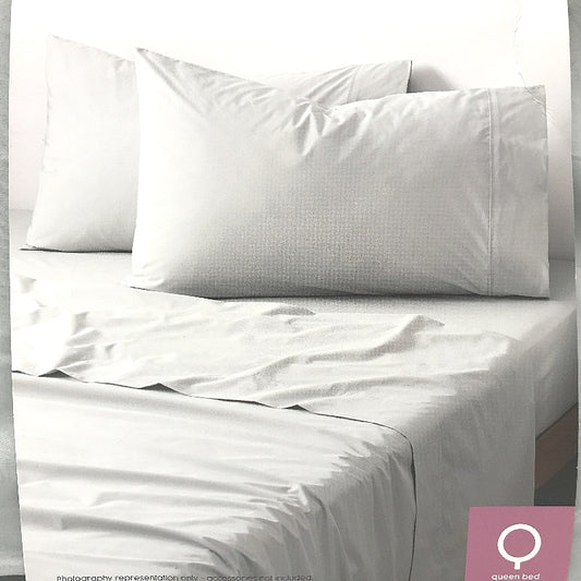 Egyptian Cotton Queen Grey Bed Sheet Set NEW