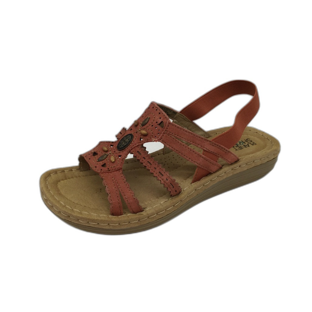 Planet Shoes Bar 2 Rust Leather Sling Back Sandals Size AUS 11 NEW