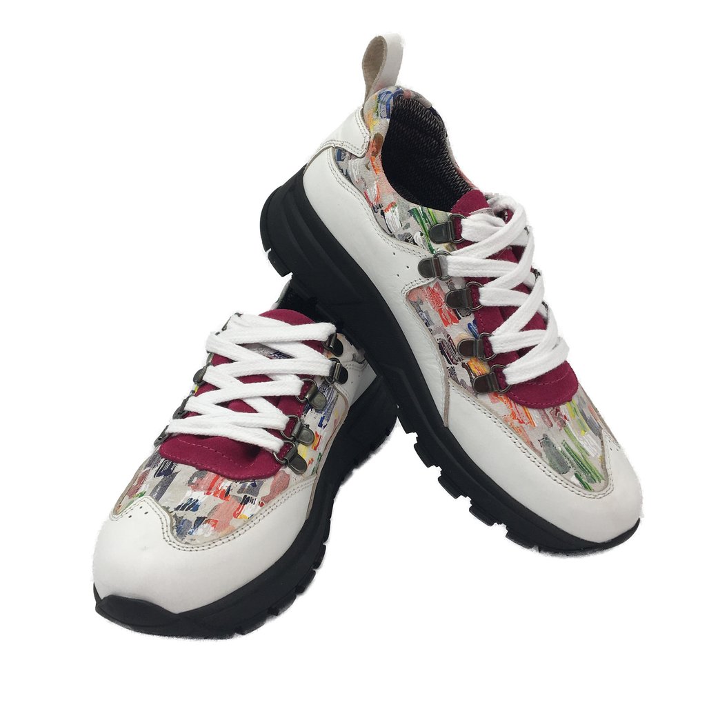 Adesso Nadia Artsy Multicoloured Leather Shoe Ladies EUR 36 NEW