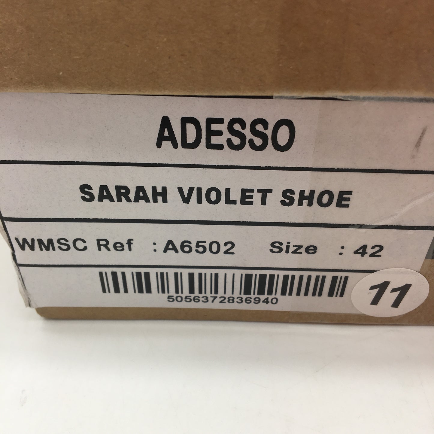 Adesso Sarah Violet Leather Toggle Lace Ladies Shoes EUR 42 NEW