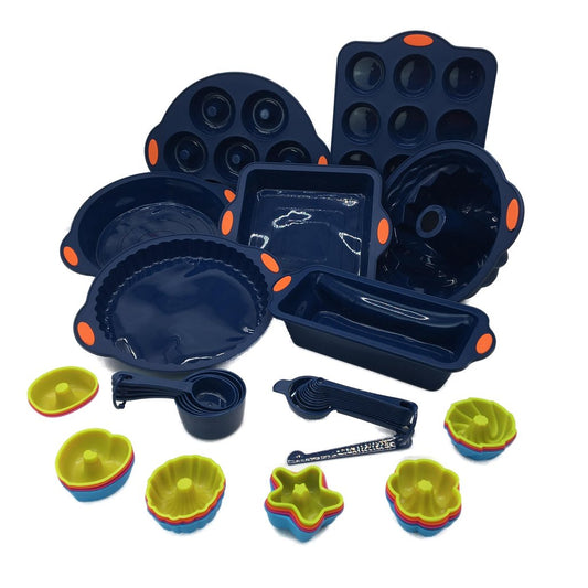 To Encounter 31Pce Silicone Non-Stick Baking Set -Blue NEW