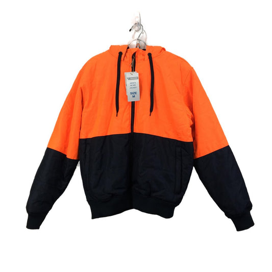 Workzone Orange Hi-Viz UPF50+ Zip Up Jacket Mens Size M NEW