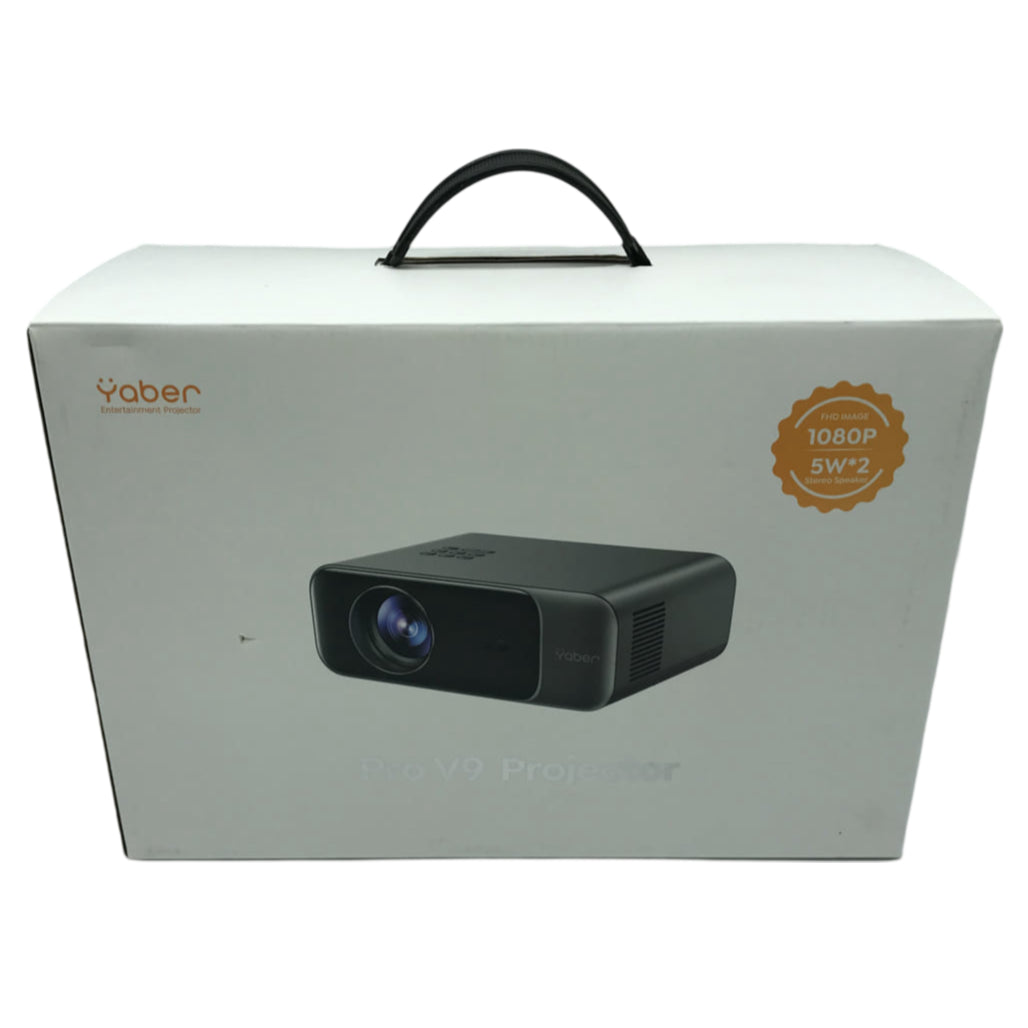 YABER Pro V9 Projector Outdoor Movie Auto 6D Keystone Home Theatre iPhone NEW