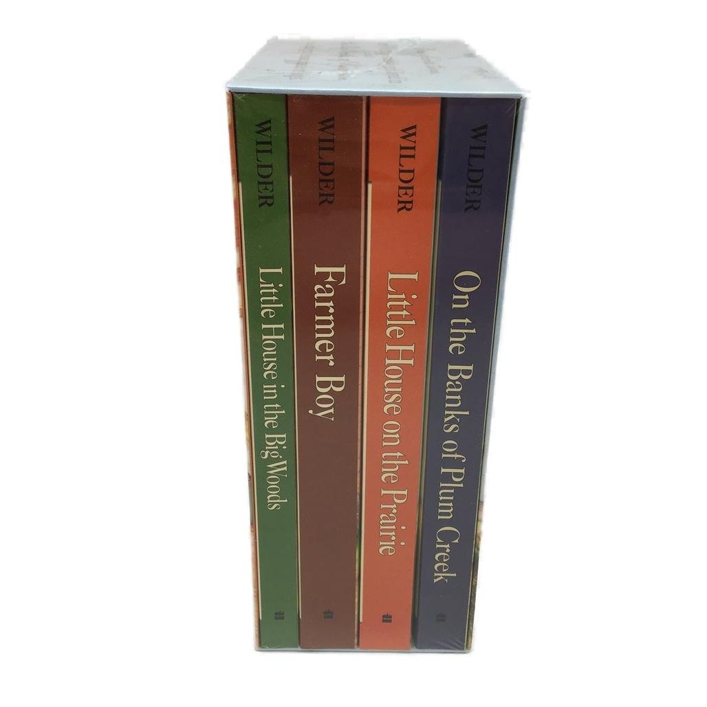 Wilder 4 Hard Book Gift Set Inc Little House On Prairie & Farmer Boy NEW