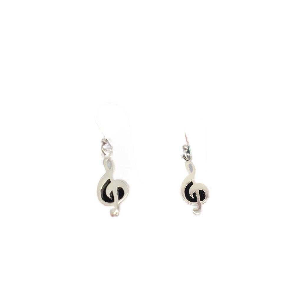 Bling Bijoux Sterling Silver 925 Melody Note Earring In Gift Box NEW