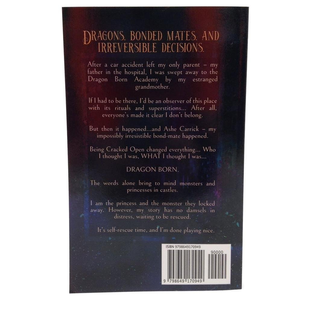 Cracked Open The Dragon Born Academy Paperback Novel by T.L. Christianson NEW