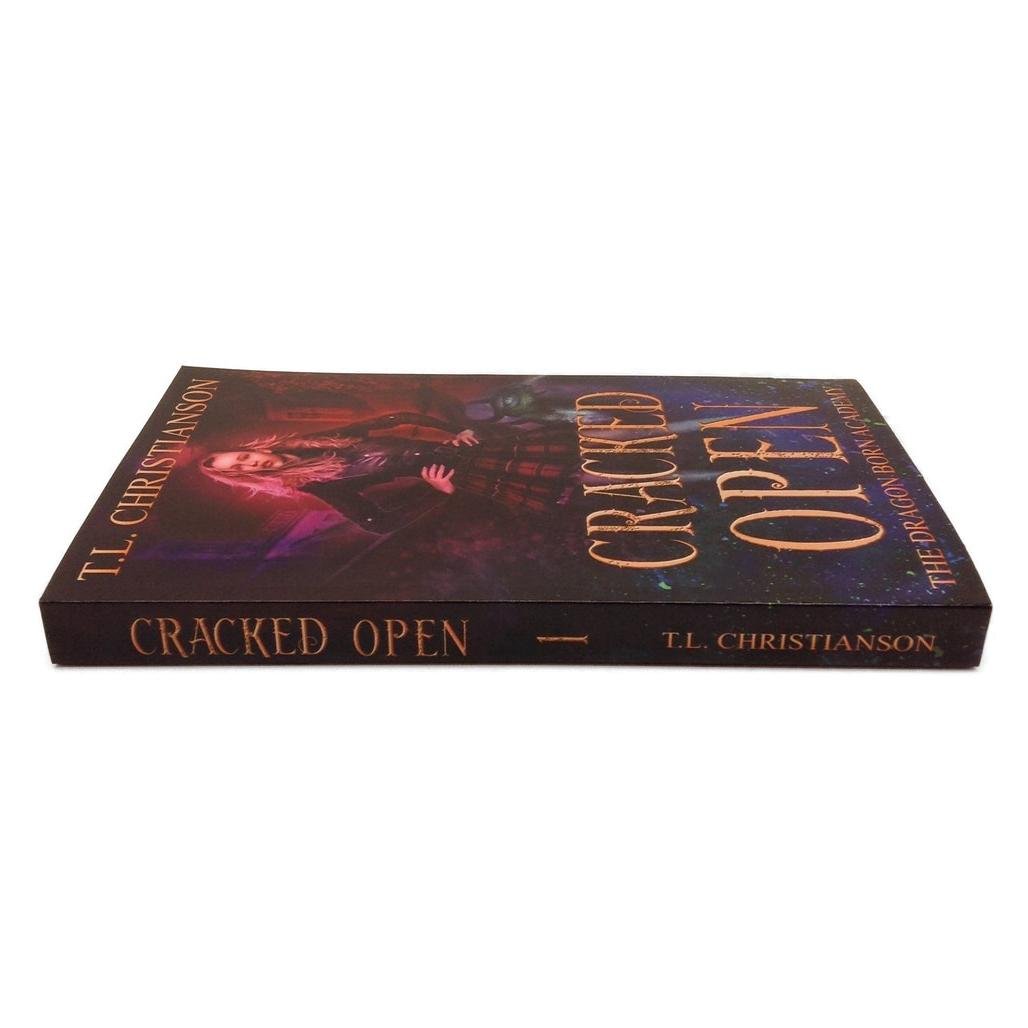 Cracked Open The Dragon Born Academy Paperback Novel by T.L. Christianson NEW