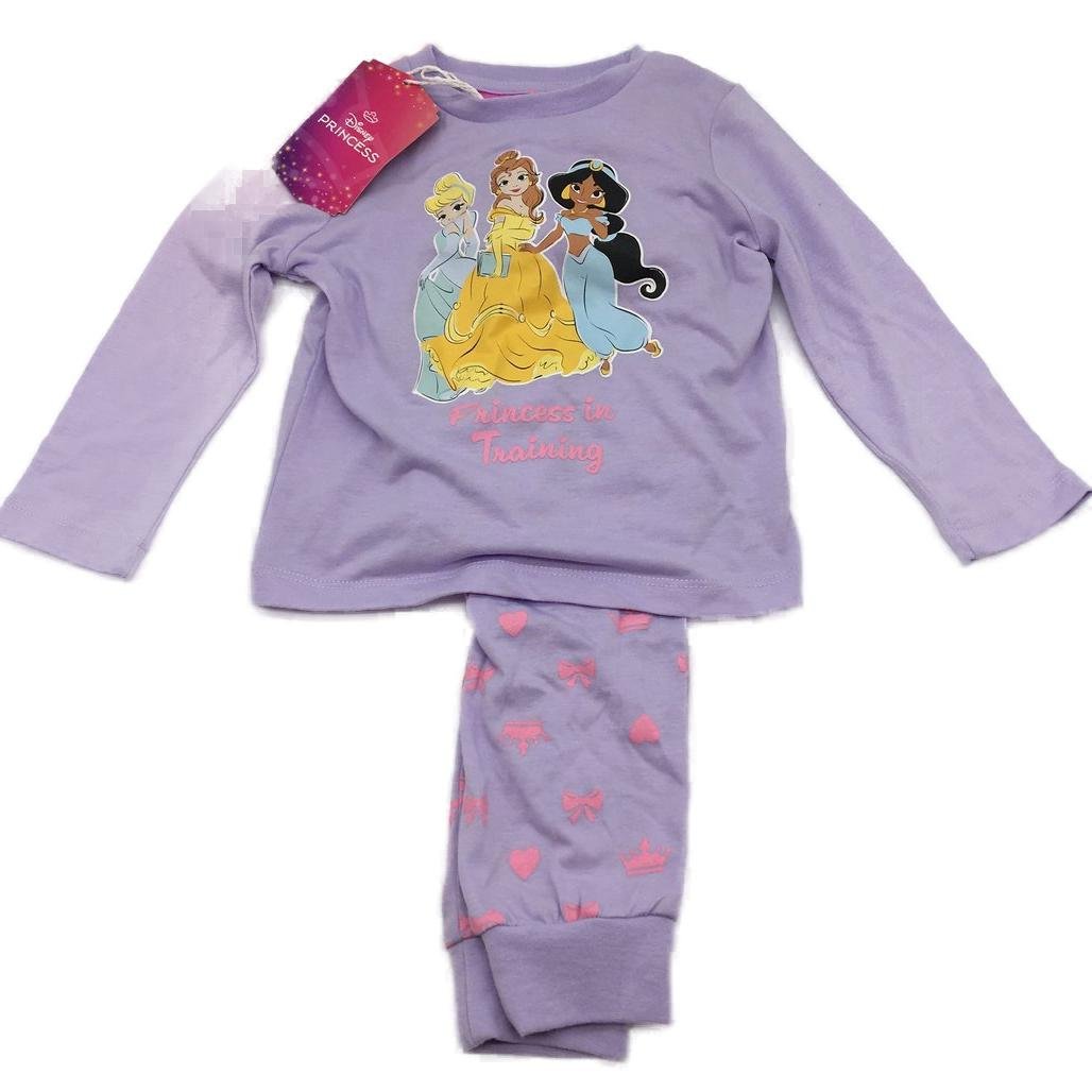 Disney Princess Licensed Girls PJs Set of 3 Size 2 NEW