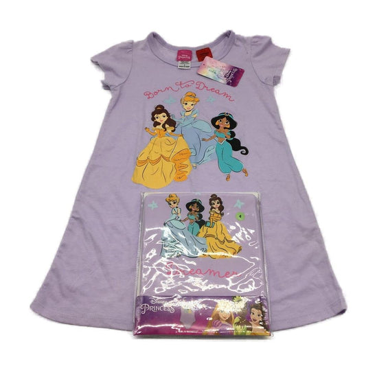 Licensed Children Set of 2 Disney Princess Nightgown Size 5 and Swimsuit Size 4 NEW